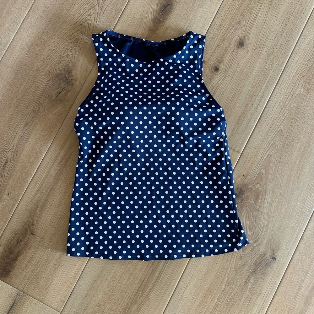 Lands End - Women’s High Neck Sun Protection Tankini Top (Size 8)